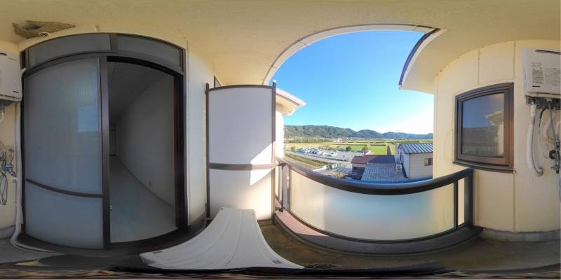 パノラマ画像バルコニー