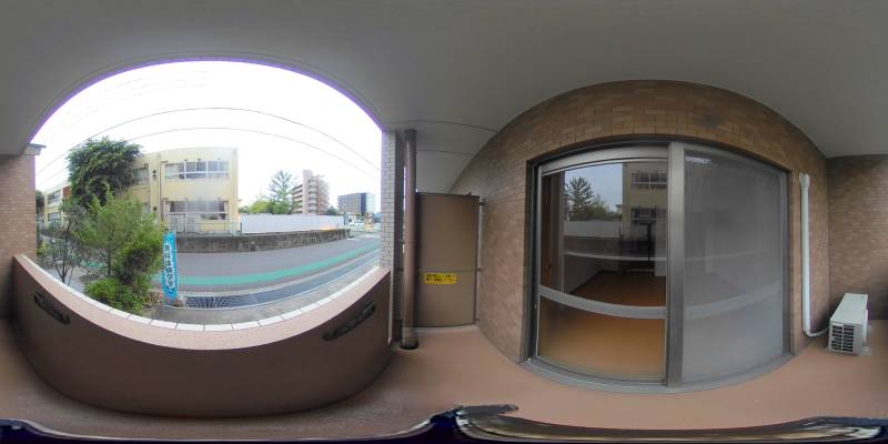 パノラマ画像バルコニー