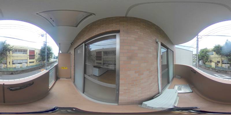 パノラマ画像バルコニー