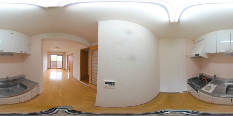 パノラマ画像キッチン