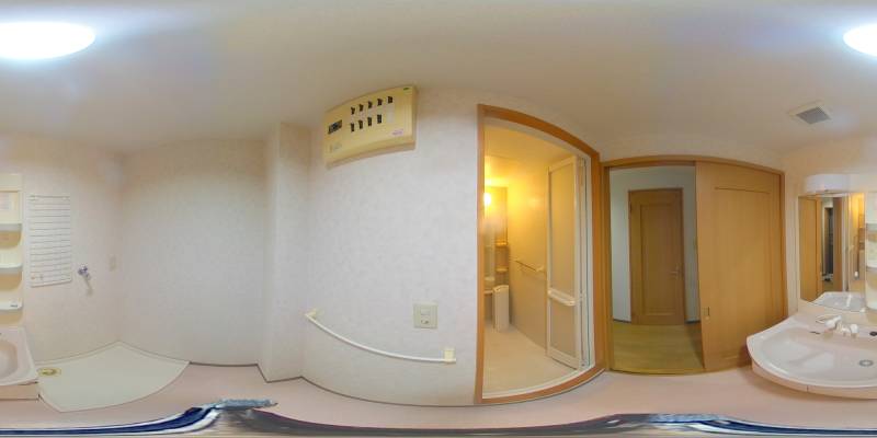 パノラマ画像洗面所