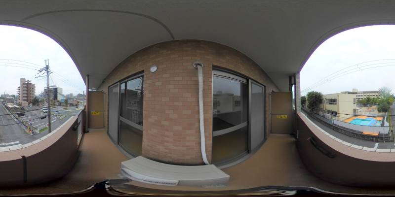 パノラマ画像バルコニー