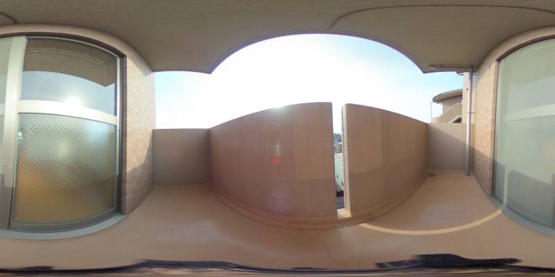 パノラマ画像バルコニー