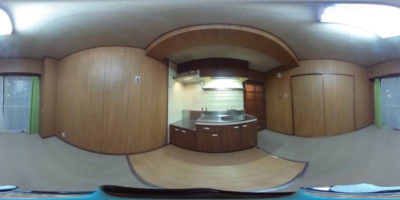 パノラマ画像キッチン