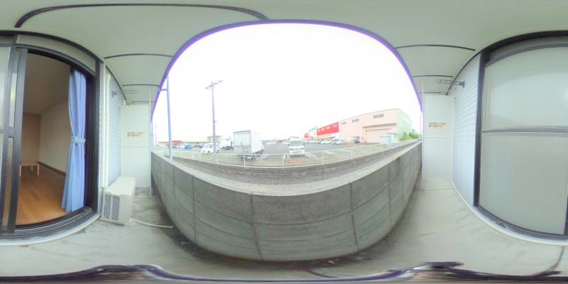パノラマ画像バルコニー