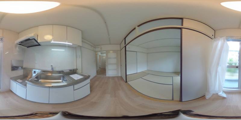 パノラマ画像キッチン