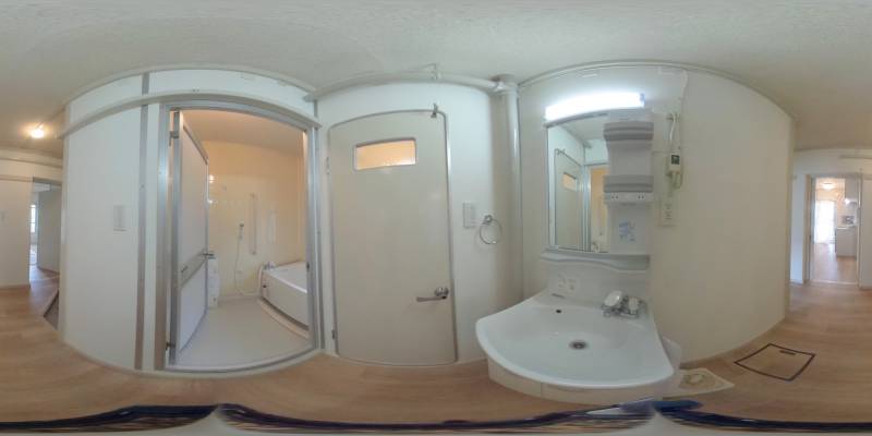 パノラマ画像洗面所