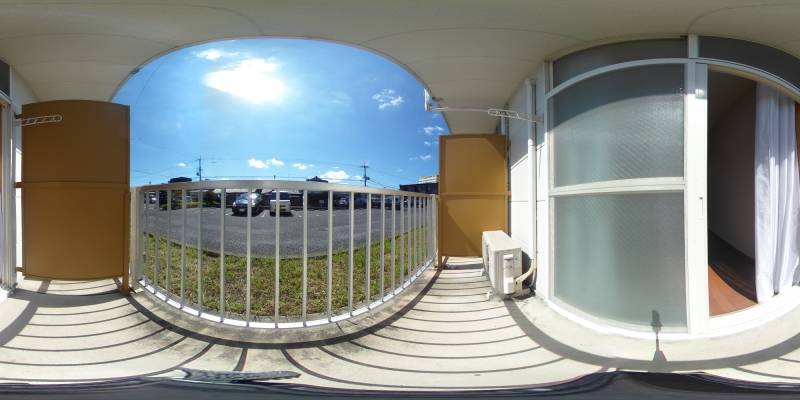 パノラマ画像バルコニー