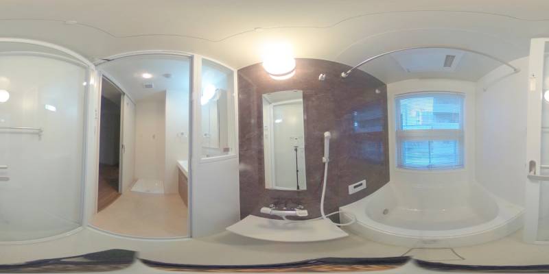 パノラマ画像バスルーム