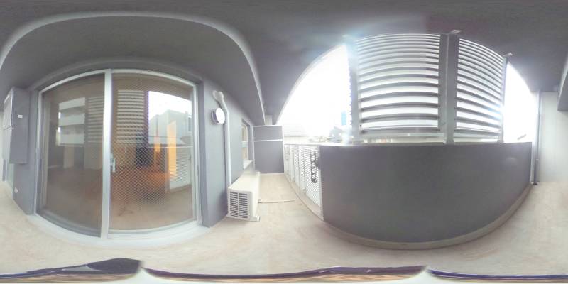 パノラマ画像バルコニー