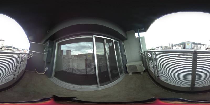 パノラマ画像バルコニー