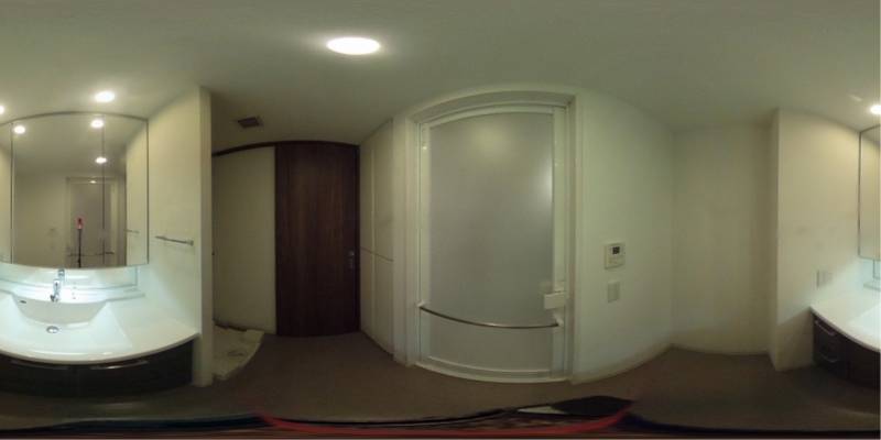 パノラマ画像洗面所