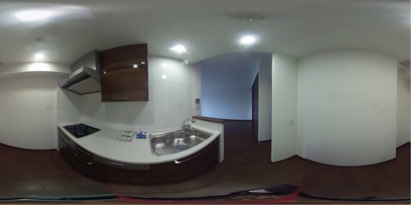 パノラマ画像キッチン