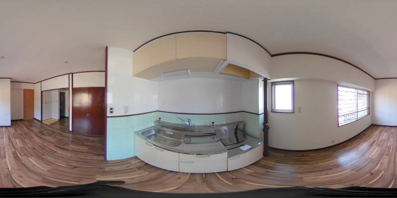 パノラマ画像キッチン