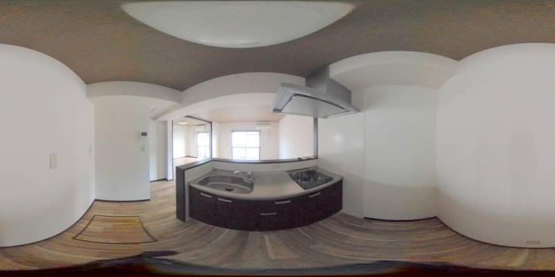 パノラマ画像キッチン