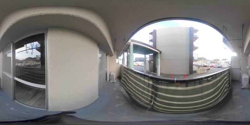 パノラマ画像バルコニー