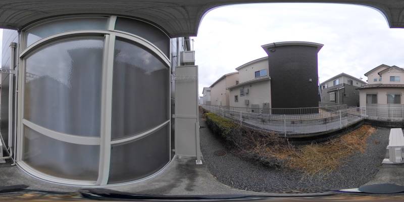 パノラマ画像バルコニー