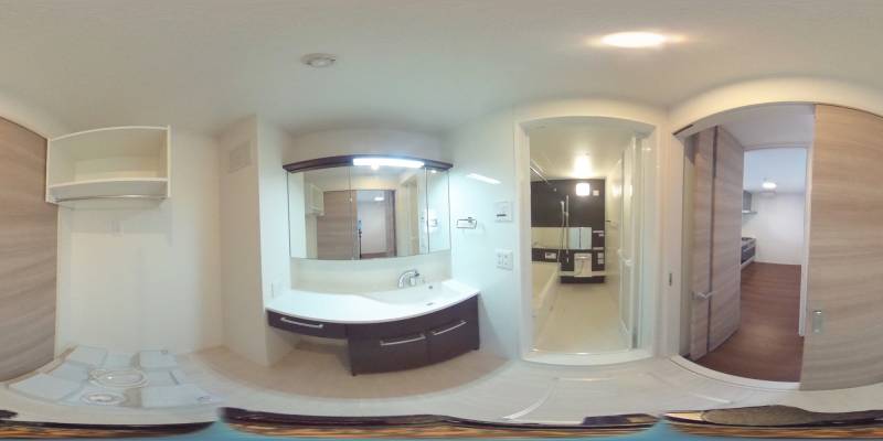 パノラマ画像洗面所