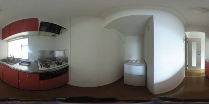 パノラマ画像キッチン