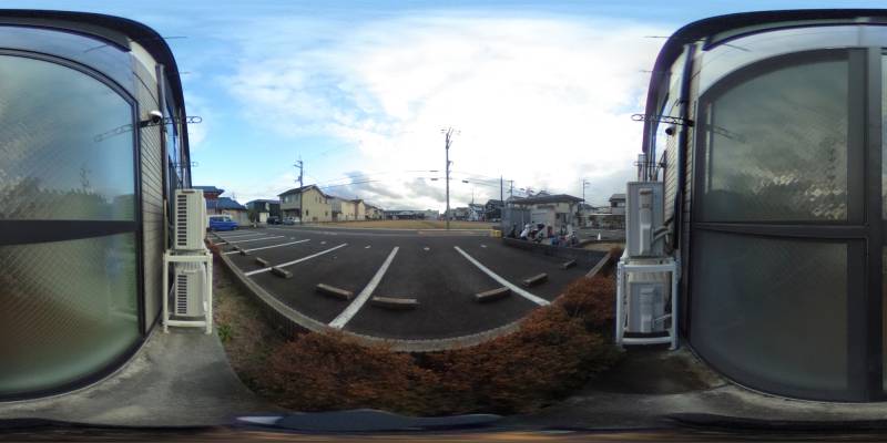 パノラマ画像バルコニー