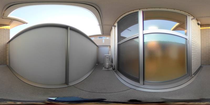 パノラマ画像バルコニー