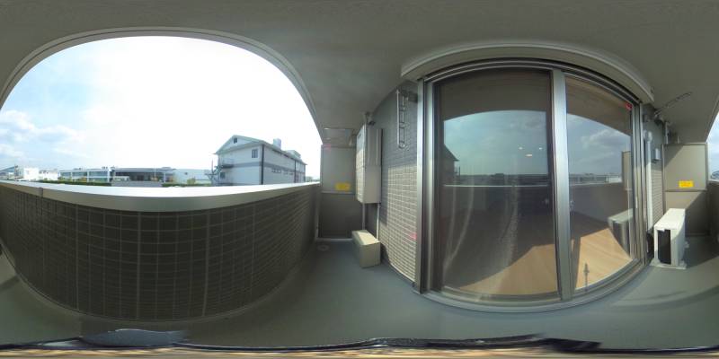 パノラマ画像バルコニー