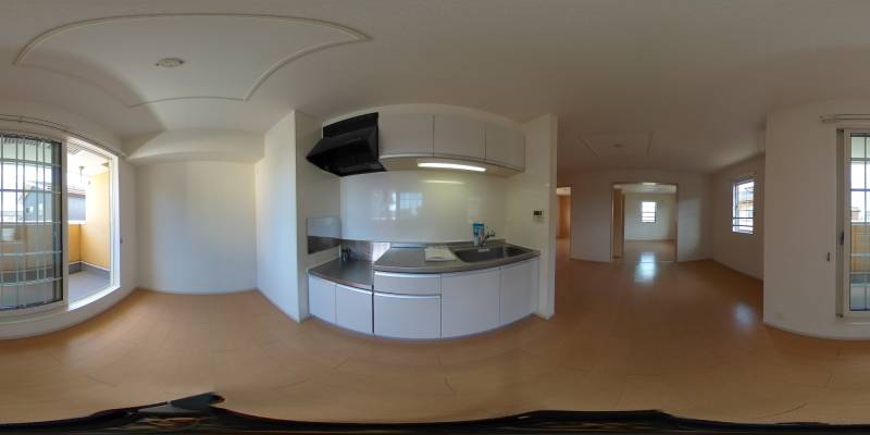 パノラマ画像キッチン