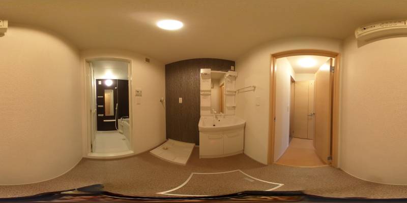 パノラマ画像洗面所