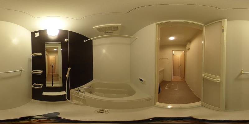 パノラマ画像バスルーム