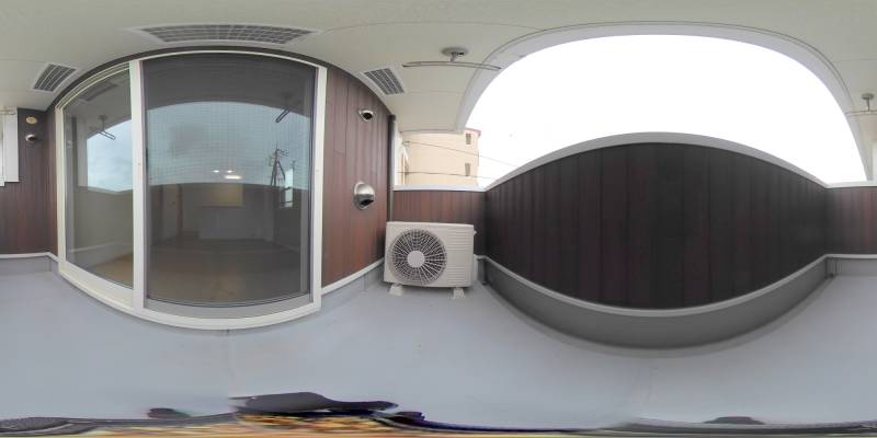 パノラマ画像バルコニー