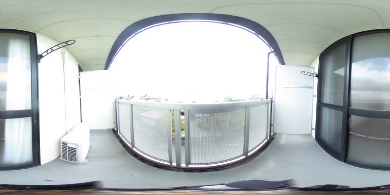 パノラマ画像バルコニー