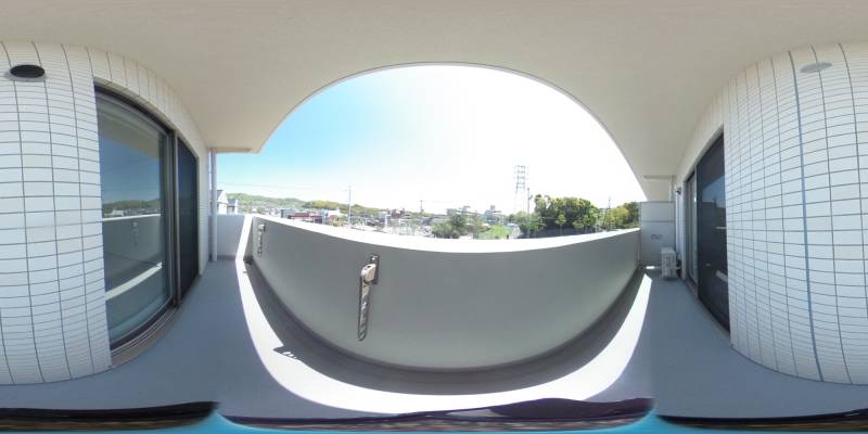 パノラマ画像バルコニー