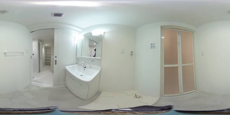 パノラマ画像洗面所