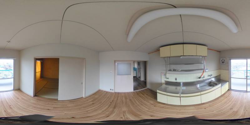 パノラマ画像キッチン