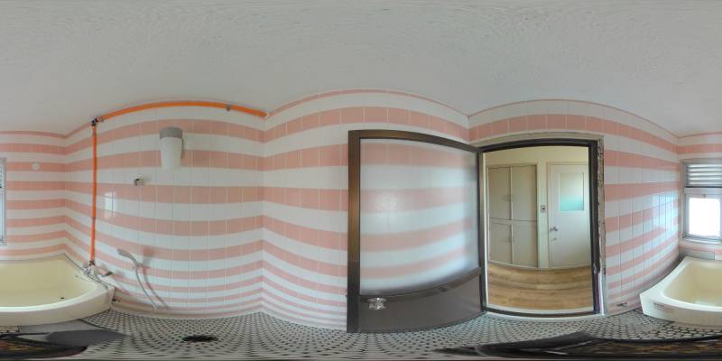 パノラマ画像バスルーム