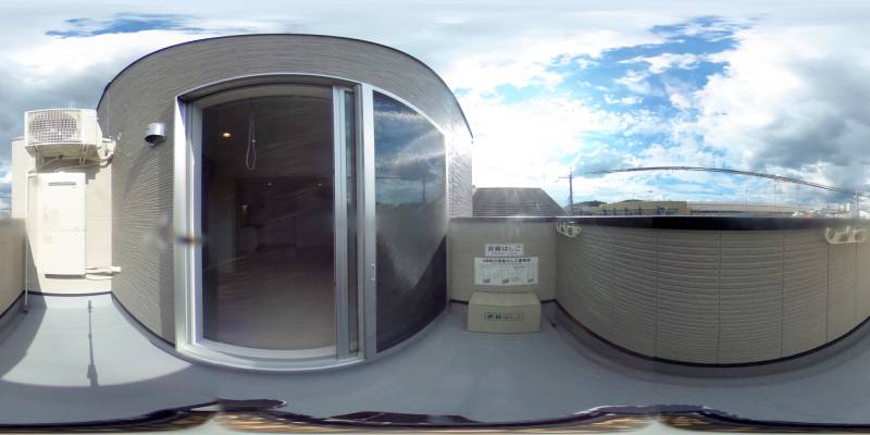 パノラマ画像バルコニー