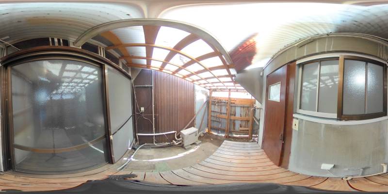 パノラマ画像庭