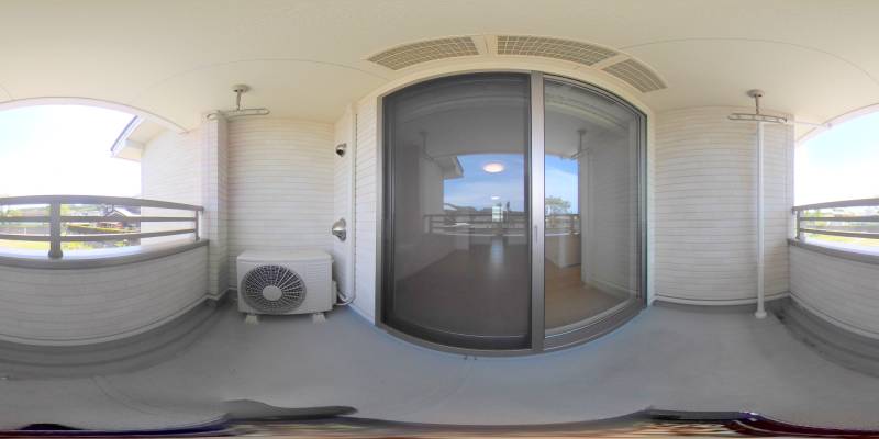 パノラマ画像バルコニー