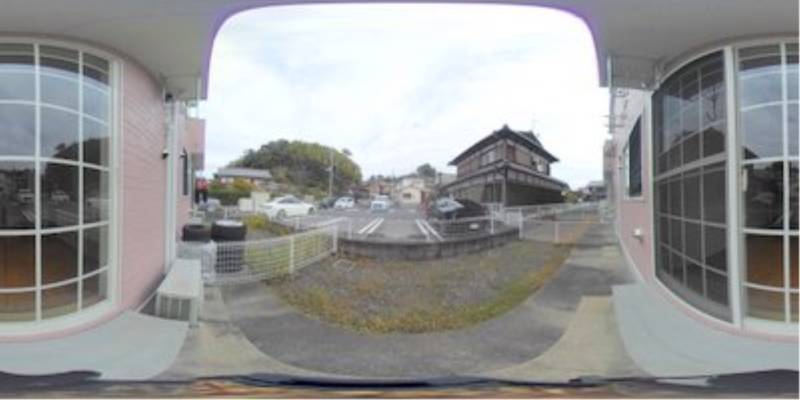 パノラマ画像庭