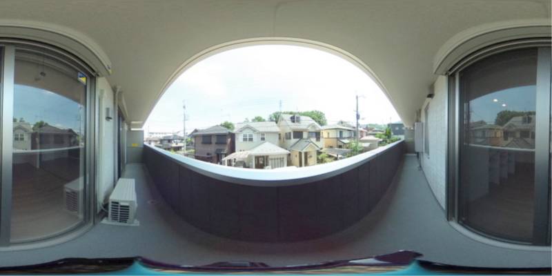 パノラマ画像バルコニー