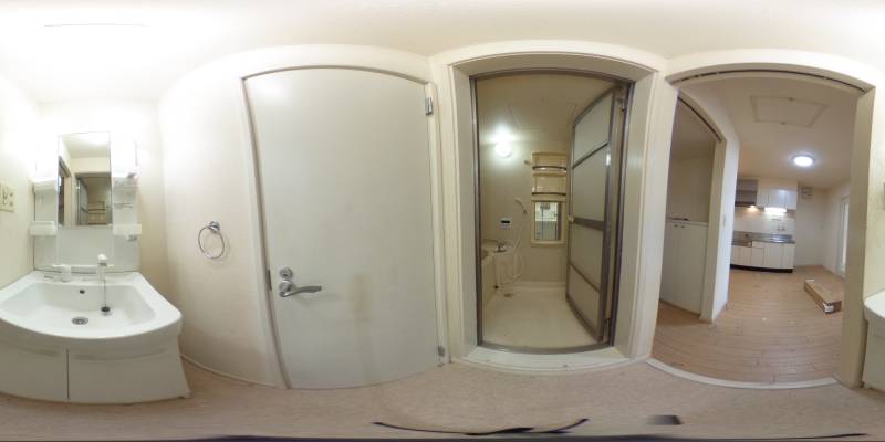 パノラマ画像洗面所