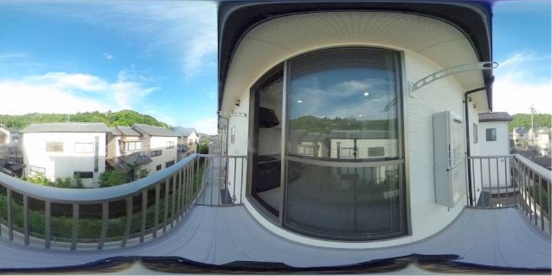 パノラマ画像バルコニー