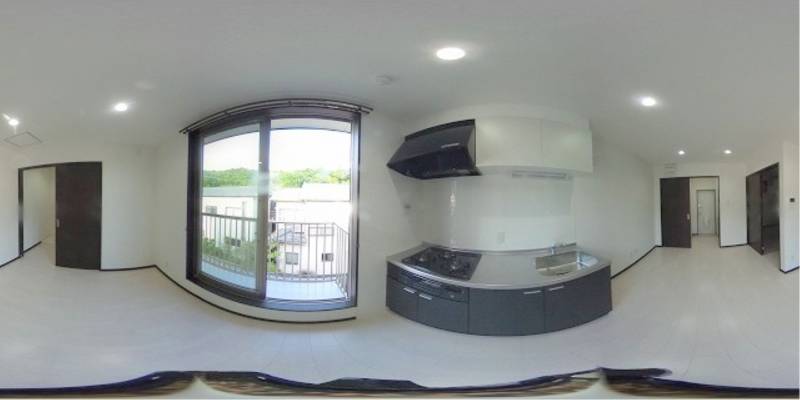 パノラマ画像キッチン