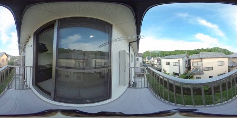 パノラマ画像バルコニー