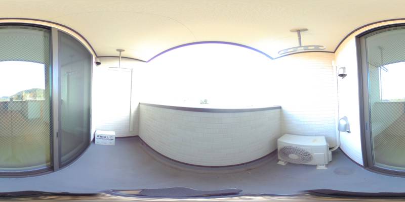 パノラマ画像バルコニー