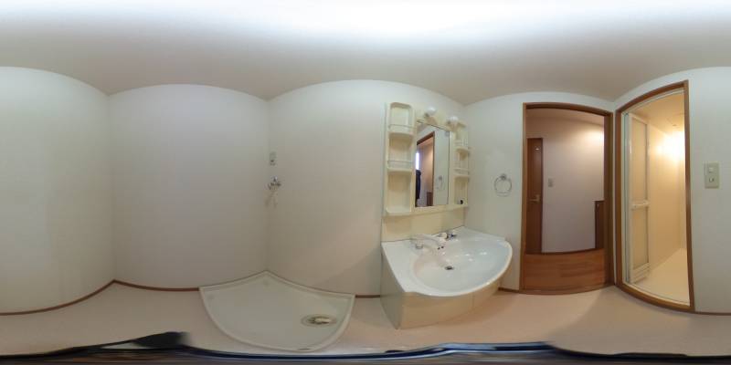 パノラマ画像洗面所