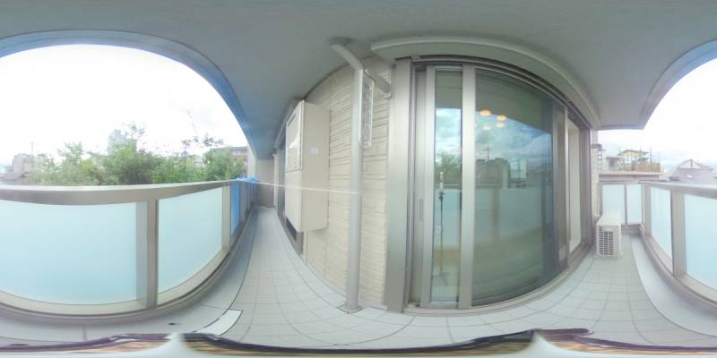 パノラマ画像バルコニー