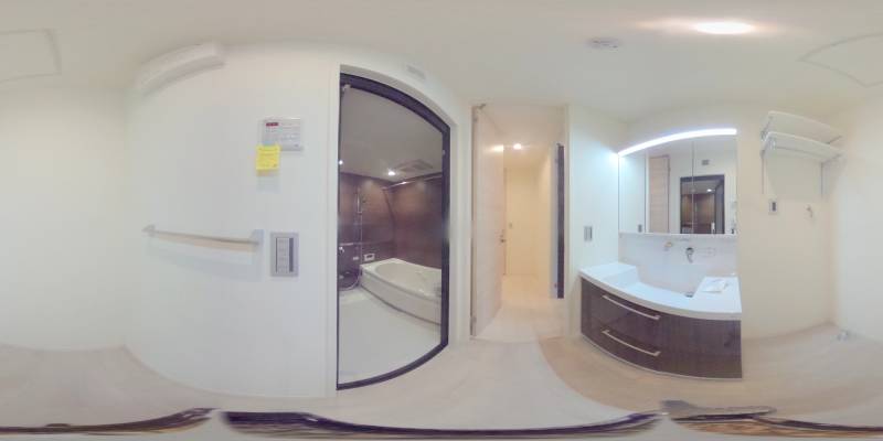 パノラマ画像洗面所