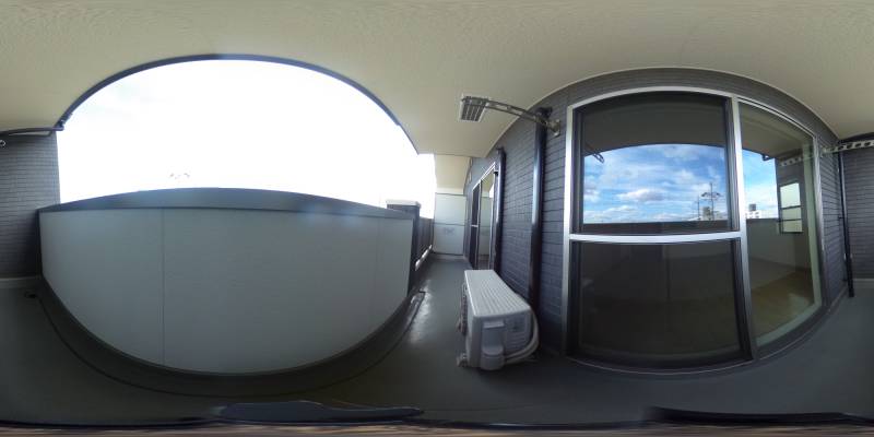 パノラマ画像バルコニー