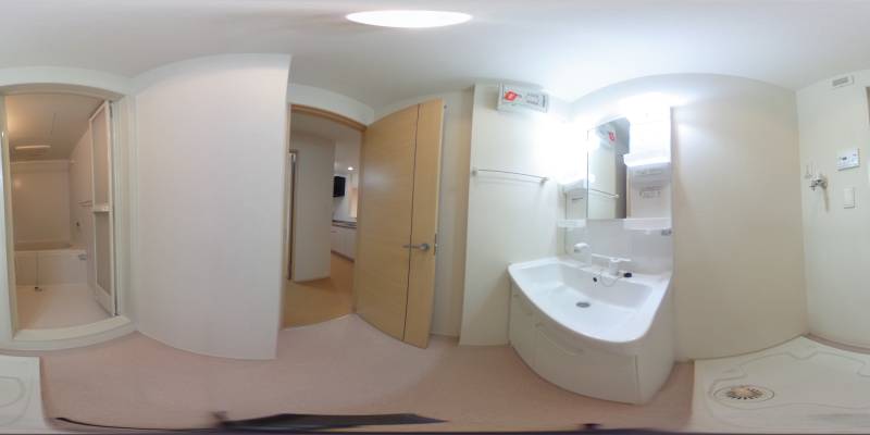 パノラマ画像洗面所